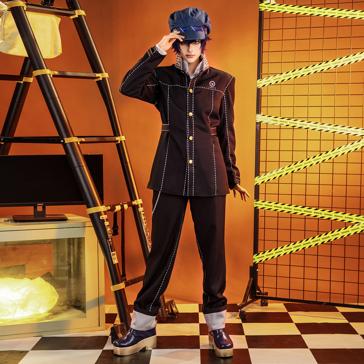 EZcosplay女神异闻录4白钟直斗cos服cosplay服装男二次元动漫C服