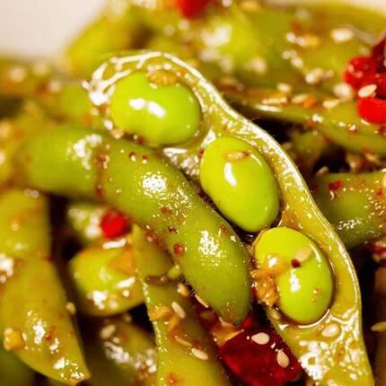 开味毛豆速冻凉菜冷盘KTV小吃酒店饭店食材风味香辣商用批发熟食