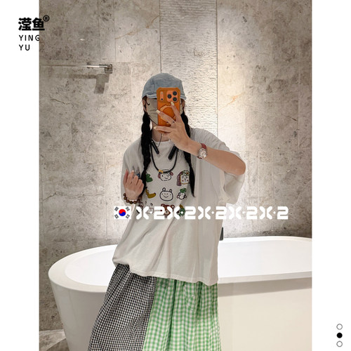 X288332大码夏季圆领短袖T恤女