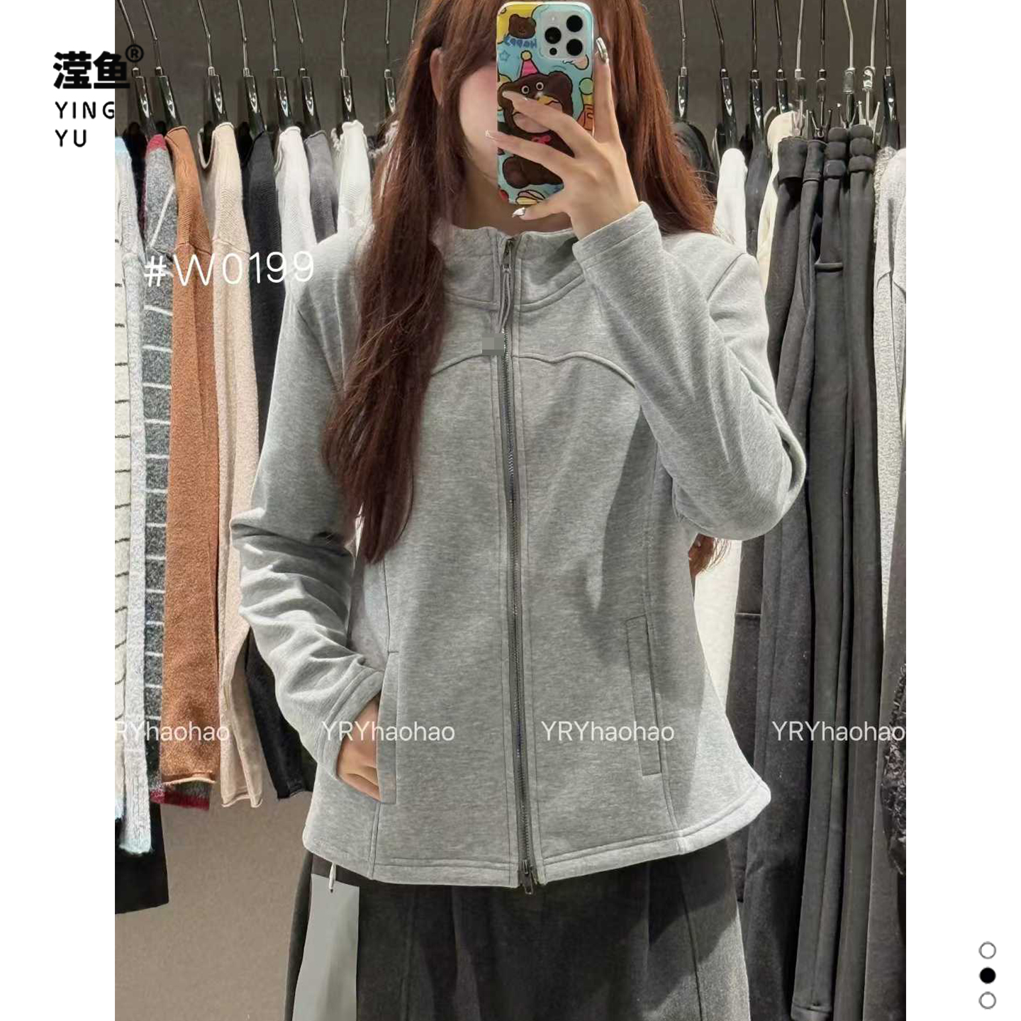 好好W0199厚款加绒休闲外套女