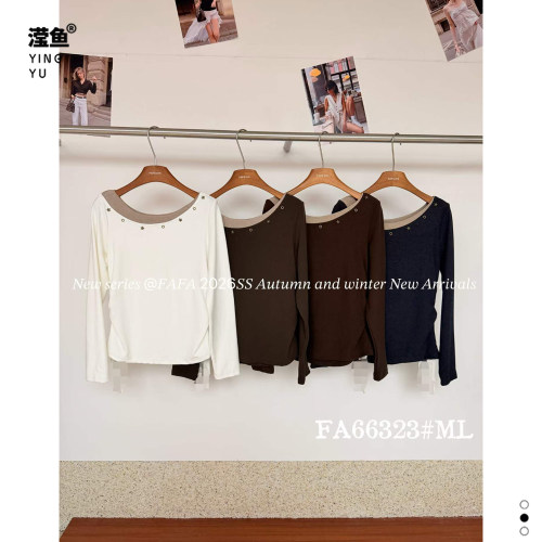 FAFAFA66323大码早秋长袖上衣女