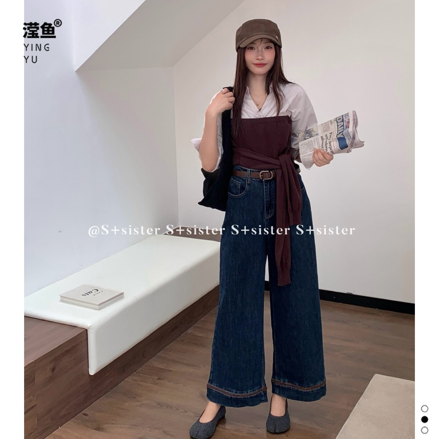 S+W1105大码女秋季新款牛仔裤