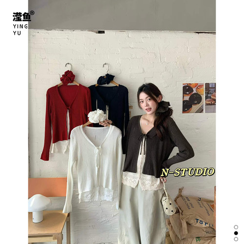 NM733大码韩系假两件时尚上衣