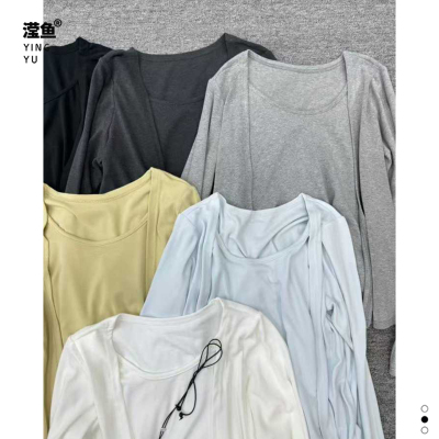 麦希5691大码假两件上衣女