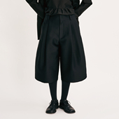 设计师裤 VERSELET短诗 Calla重磅真丝羊毛短裤 新品 子 2026春季