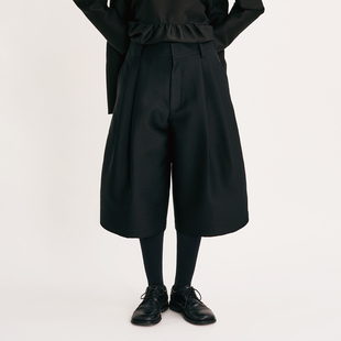 VERSELET短诗 2026春季新品 Calla重磅真丝羊毛短裤设计师裤子