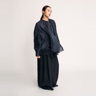 VERSELET短诗 2025夏季新品 Mira 超薄桑蚕丝斗篷衬衫