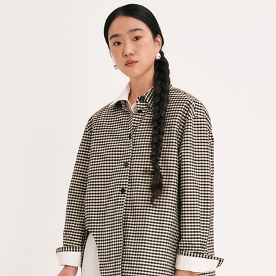 2025冬季新品纸感宽松丝棉不对称