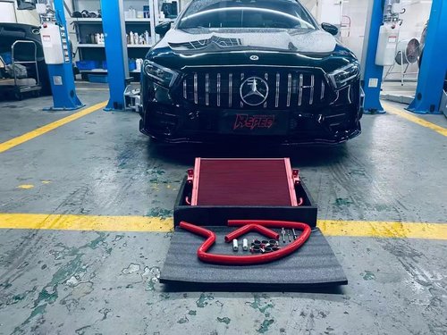 SNOWTECH加大中冷散热器水箱适用奔驰W177 AMG CLA35 A35L GLB35