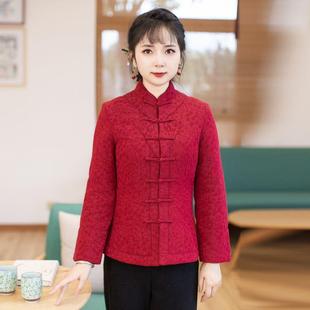 棉衣加厚保暖旗袍改良气质拜年服 新款 23J643 上衣女冬季 唐装