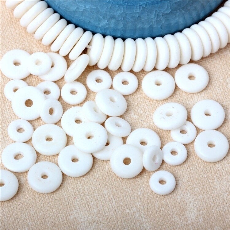 天然牛骨隔片垫片牛角牦牛骨隔片散珠桶金刚星月菩提配饰DIY手工
