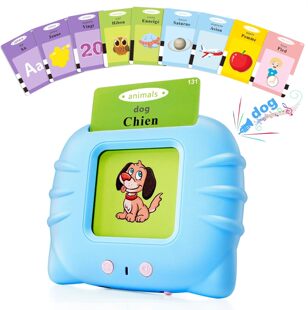 外贸出口法语&英语双语儿童插卡益智早教学习机字母单词卡片玩具