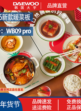 大宇折叠暖菜板WB09PRO饭菜保温板热菜板家用加热菜板餐桌恒温垫
