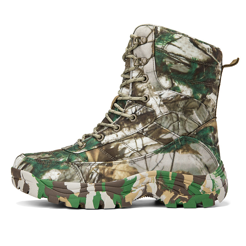 作战靴新式作训靴男女户外安保靴高帮训练鞋大码军战靴战术马丁靴