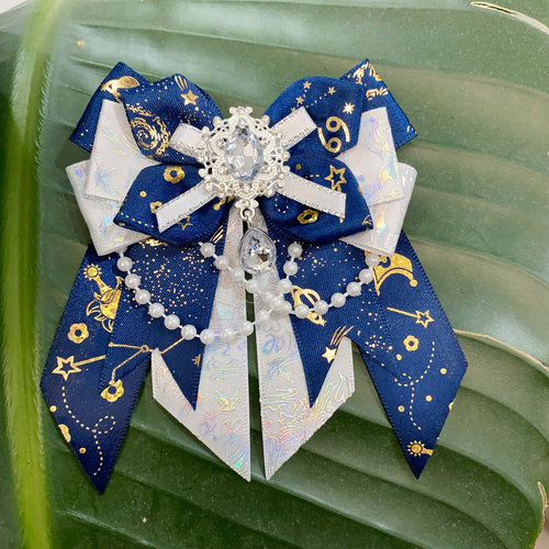 痛包挂式蓝色蝴蝶结丝带痛蝴蝶结包链挂件配饰周边谷美丝带配件