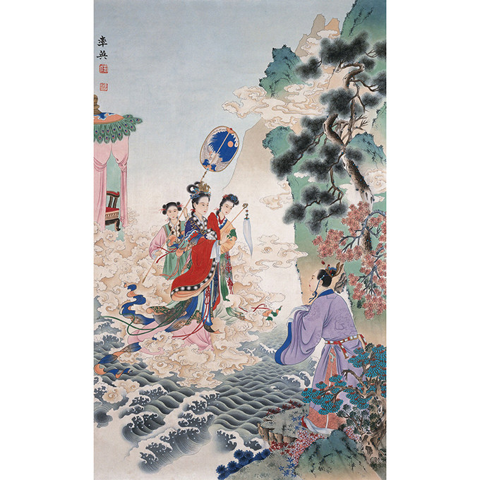 新款印花正品十字绣客厅玄关DMC