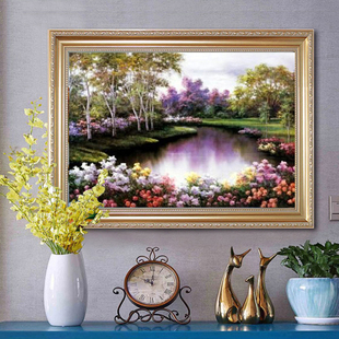 新款精准印花DMC十字绣正品 世界名画油画风景 春天交响曲