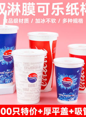 艾洁500只双淋膜纸杯整箱特价