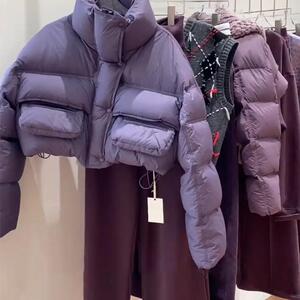 韩系短款棉服女冬季新款泡芙加厚面包服肯豆风美拉德保暖棉衣外套