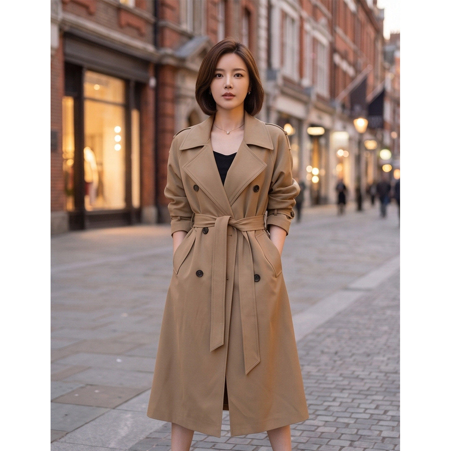 【送运费险】英伦风中长款风衣女