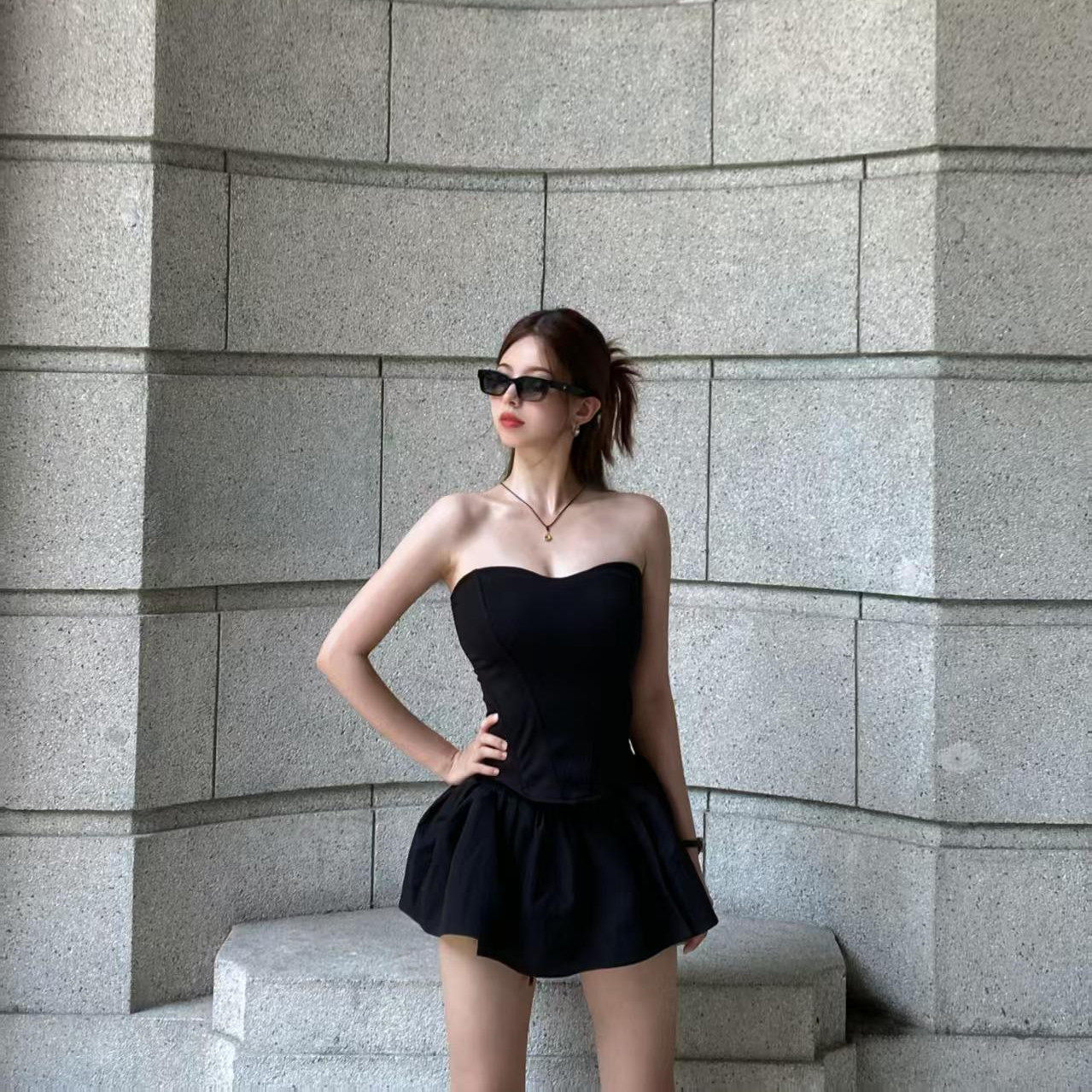 【送运费险】显瘦抹胸半身裙辣妹