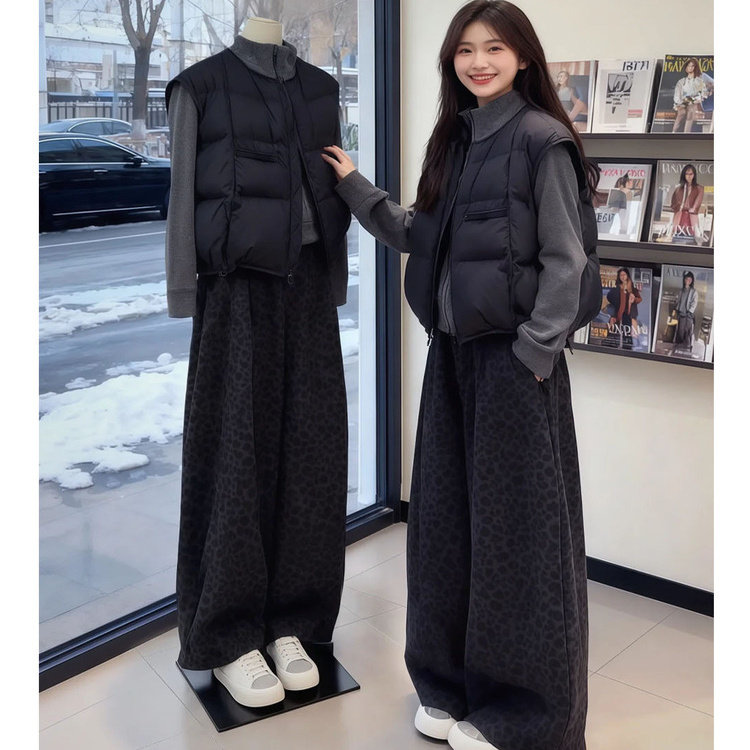 韩系短款棉服马甲背心女冬季新款2025宽松高级感小个子外穿坎肩女