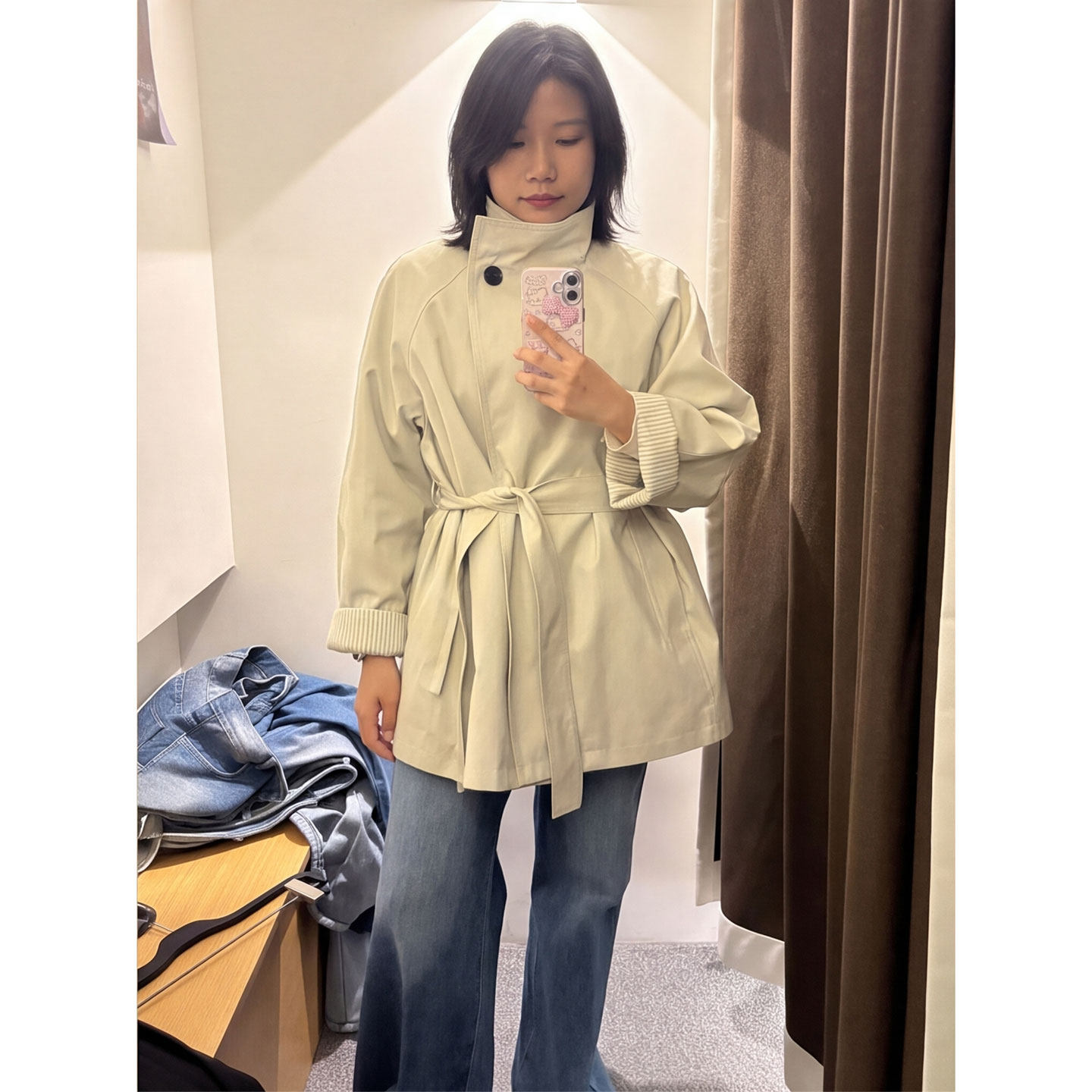 【送运费险】卡其立领风衣女秋季