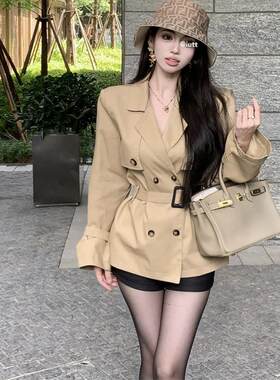 【送运费险】风衣外套女短款大衣