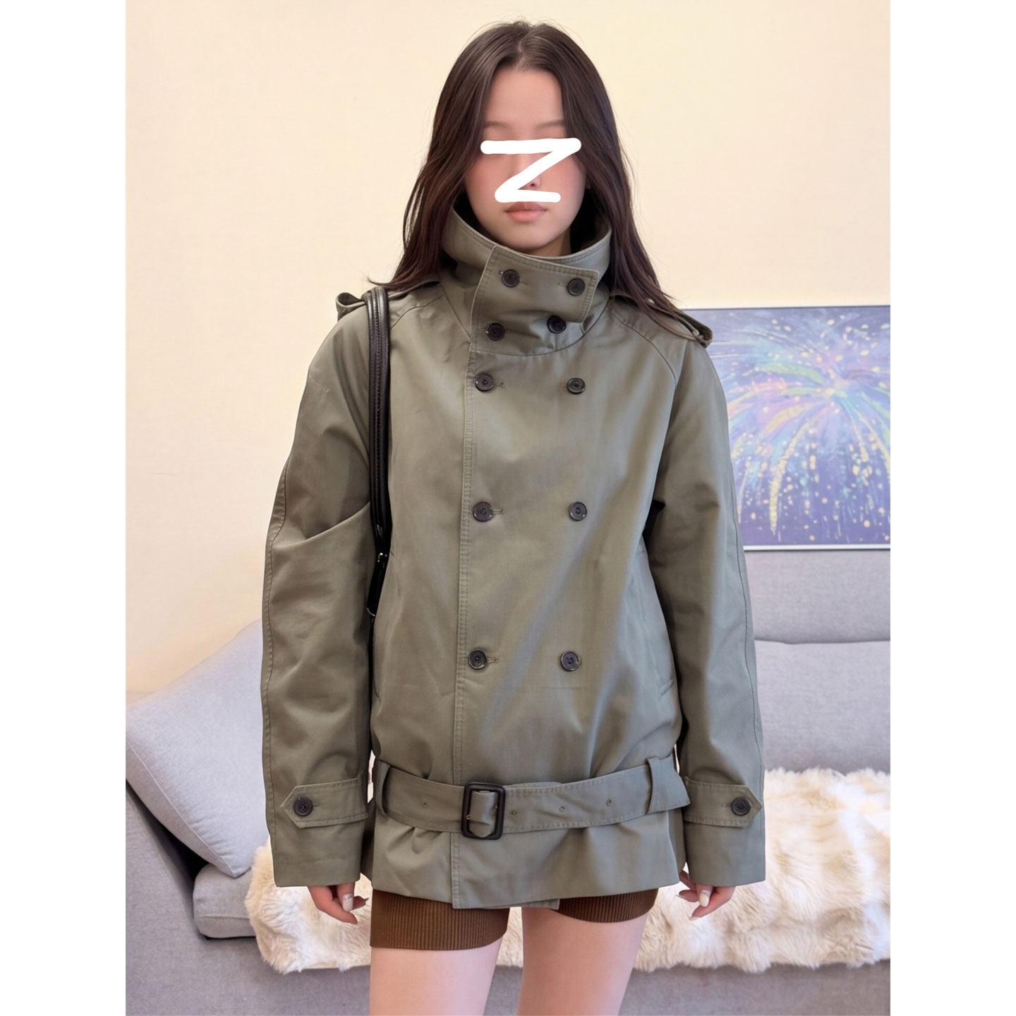 【送运费险】卡其绿工装风外套