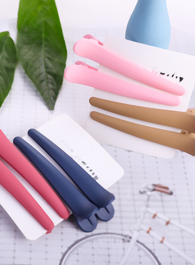 韩版磨砂鸭嘴夹边夹理发店发夹简约化妆洗漱顶夹刘海夹组合盘发夹