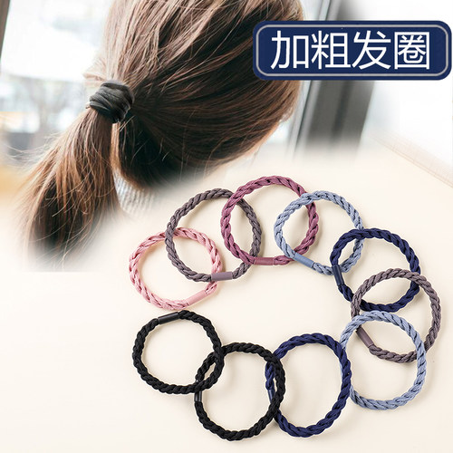 日韩麻花头绳简约百搭发绳皮筋
