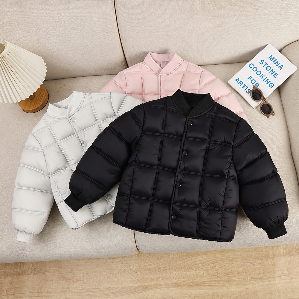 秋冬儿童棉服内胆男女童绗棉保暖外套韩版中大童宝宝棉衣校服