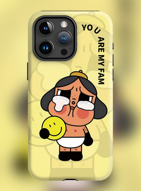 眼泪工厂潮玩新款16plus哭娃初生棕适用iPhone15Promax苹果手机壳14防摔套13磨砂软壳磁吸Magsafe黄色CRYBABY