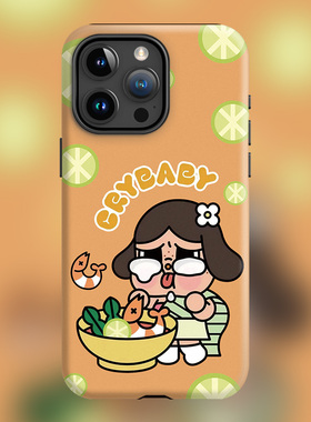 玛特潮玩新款16plus适用iPhone15Promax苹果手机壳14防摔套13磨砂CRYBABY卡通哭娃磁吸Magsafe少女黄色盲盒XS