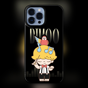 DIMOO宠物度假适用iphone15promax手机壳POP潮牌苹果12菲林壳14promax女13Pro创意壳盲盒卡通11玛特指挥家PM