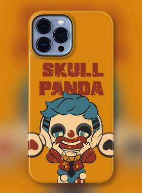 POP周边玛特SP暗黑小丑适用iPhone15Promax苹果手机壳潮牌14防摔套13个性12女11可爱卡通明星同款盲盒Panda