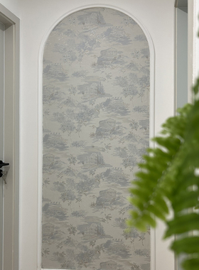新款高级感 法式美式提花素雅玄关背景墙无缝墙布G10-10 11 12 13