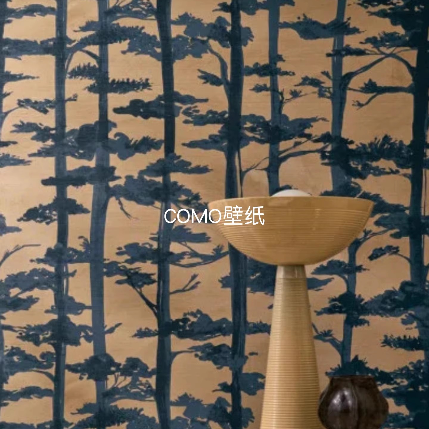 CASAMANCE法国进口AME新中式日式森林电视书房背景墙壁纸70040508