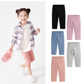 女童中大童保暖内搭长裤 秋裤 螺纹纯棉七分裤 春夏儿童弹力打底裤