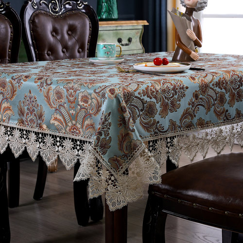 美式长方形家用桌布茶几台布轻奢