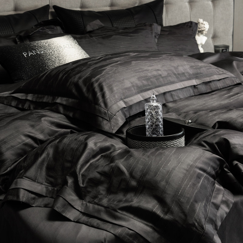 欧式高端色织提花四件套纯棉