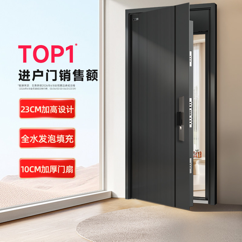 星月神甲级发泡防盗门米家互联										