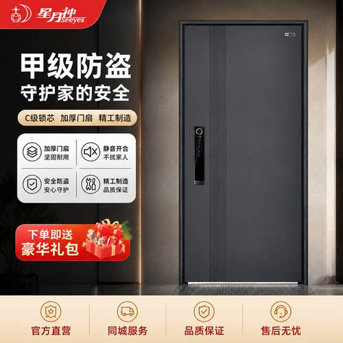 星月神4级防盗门入户门现代简约