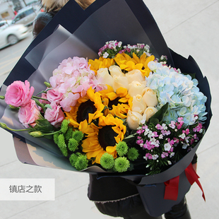 三八女神节绵阳市鲜花自贡西昌达州宜宾乐山遂宁同城速递生日