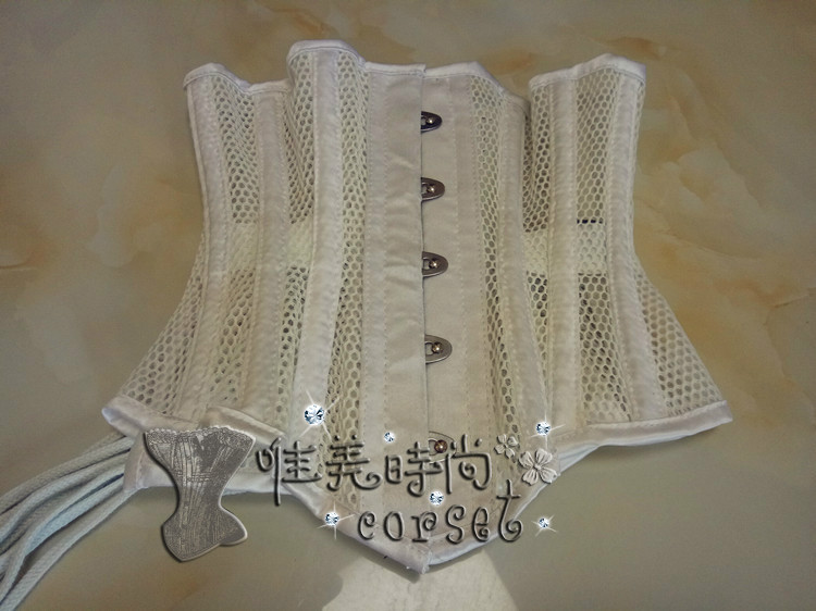 夏季透气束腰宫廷马甲哥特式复古束身衣corset塑身镙旋钢骨收腰衣