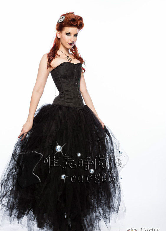 新款欧式复古新娘婚纱礼服性感礼服裙女式长裙演出蓬蓬裙女裙