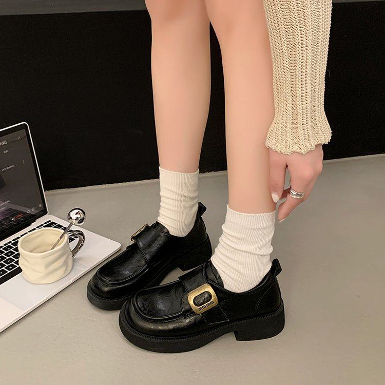小皮鞋女英伦风2026新款爆款春秋黑色jk单鞋子百搭通勤软底乐福鞋,女鞋,深口单鞋,淘宝优惠券,粉丝福利购,淘宝优惠卷