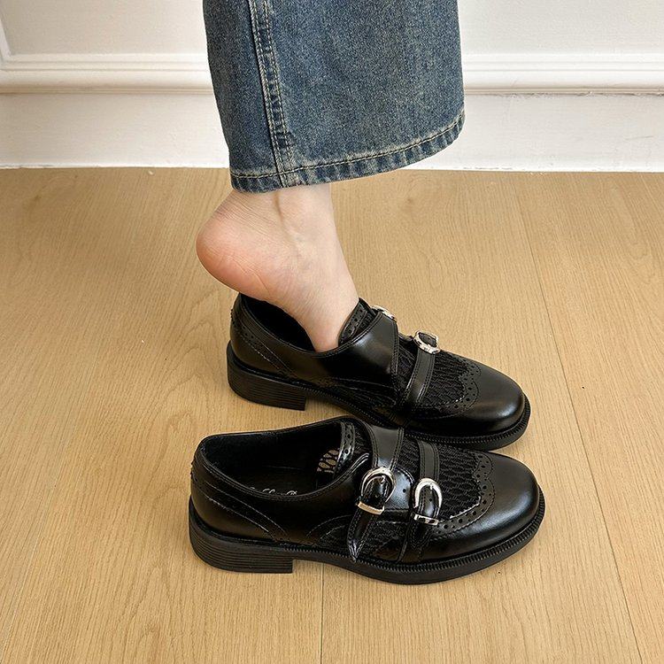 厚底英伦风小皮鞋女2026新款春季黑色乐福鞋爆款百搭布洛克jk单鞋,女鞋,深口单鞋,淘宝优惠券,粉丝福利购,淘宝优惠卷