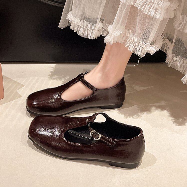 2026春季新款英伦风简约单鞋女学生百搭时尚一脚蹬平底玛丽珍单鞋,女鞋,深口单鞋,淘宝优惠券,粉丝福利购,淘宝优惠卷