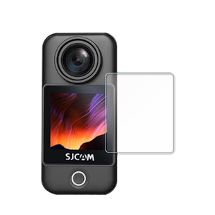 适用于SJCAM C300运动相机贴膜SJCAMC300摩托车行车记录仪屏幕保护膜非钢化360全景4K镜头摄像钓鱼贴膜防刮花